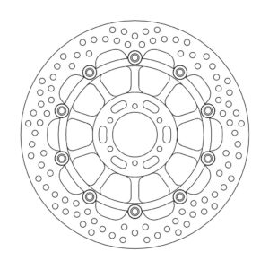 Moto-Master Halo Jarrulevy eteen Honda: CB600F Hornet