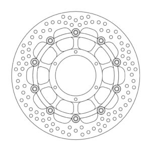 Moto-Master Halo Jarrulevy eteen Honda: CBF600/N/S/ABS, CBF1000/F, DN-01