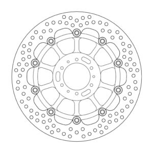 Moto-Master Halo Jarrulevy eteen Honda: CBR600F, VFR800/ABS, CBR900RR Fireblade,