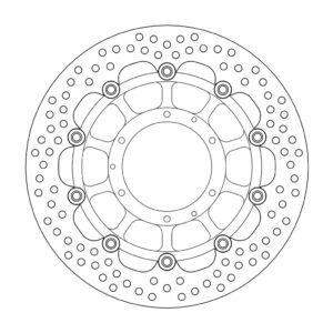 Moto-Master Halo Jarrulevy eteen Honda: CBR600F/Sport, CB900 Hornet