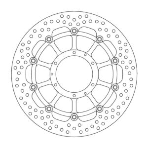 Moto-Master Halo Jarrulevy eteen Honda: CBR1000RR Fireblade