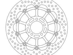 Moto-Master Halo Jarrulevy eteen Kawasaki: ZR550 Zephyr, ZX-6R Ninja, ZZR600, ZR