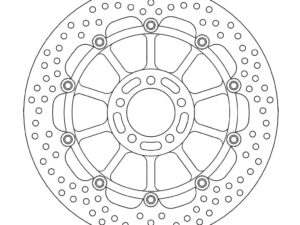 Moto-Master Halo Jarrulevy eteen Kawasaki: ZX-7R/RR Ninja, ZXR750, ZX-9R Ninja,