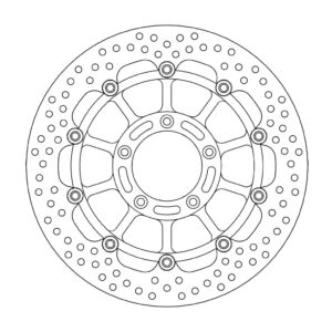 Moto-Master Halo Jarrulevy eteen MV Agusta: Brutale 910R/1078/1090R, F4 R/CC/Sen