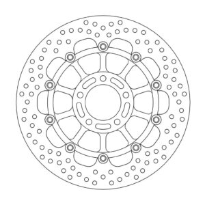 Moto-Master Halo Jarrulevy eteen Suzuki: GS250F Bandit, GS400F, GSX400F Bandit,