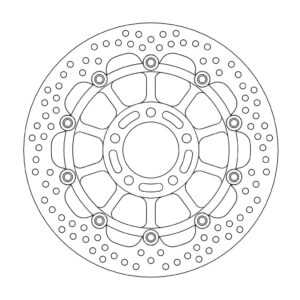 Moto-Master Halo Jarrulevy eteen Suzuki: GS600F Bandit, GSX600F/FM, RF600R, SV65