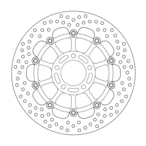 Moto-Master Halo Jarrulevy eteen Suzuki: GSX R750/R1100