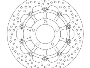 Moto-Master Halo Jarrulevy eteen Triumph: Baby Speed 600, Daytona 600, Speed Fou