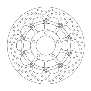 Moto-Master Halo Jarrulevy eteen Triumph: Baby Speed 600, Daytona 600, Speed Fou