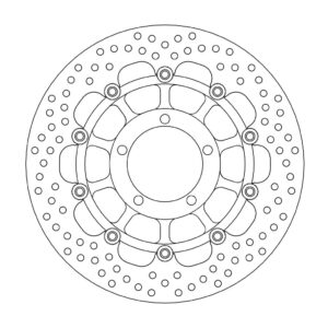 Moto-Master Halo Jarrulevy eteen Triumph: Daytona 675, Street Triple 675/R