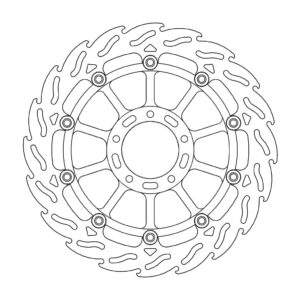 Moto-Master Flame Jarrulevy eteen vasen Ducati: Diavel/Carbon, Monster 796/1100/