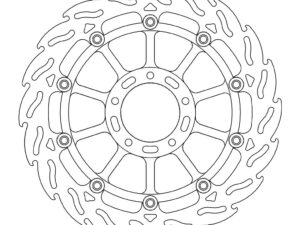 Moto-Master Flame Jarrulevy eteen oikea Ducati: Diavel/Carbon, Monster 796/1100/