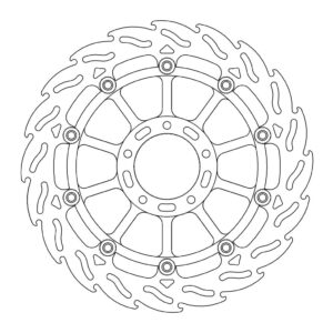 Moto-Master Flame Jarrulevy eteen oikea Ducati: Diavel/Carbon, Monster 796/1100/