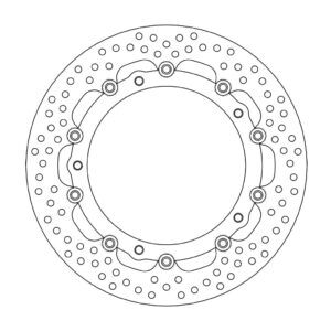 Moto-Master Halo Jarrulevy eteen BMW: S1000RR, F800R/S/ST, R900RT, K1200LT/GT/R/
