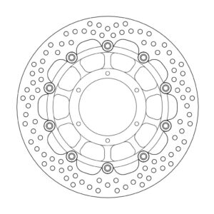 Moto-Master Halo Jarrulevy eteen Honda: Hornet 600