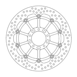 Moto-Master Halo Jarrulevy eteen Ducati: Diavel/Carbon, Monster 796/1100/1100, S