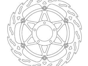 Moto-Master Flame Jarrulevy eteen vasen Ducati Paningale 1199, 848 Corse Special