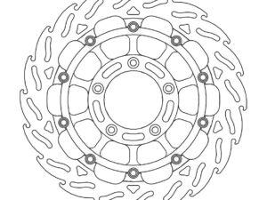 Moto-Master Racing Flame Jarrulevy eteen vasen MV Agusta: F4