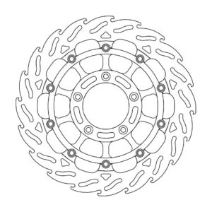 Moto-Master Racing Flame Jarrulevy eteen vasen MV Agusta: F4