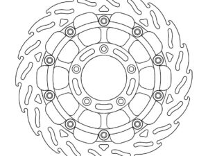 Moto-Master Racing Flame Jarrulevy eteen oikea MV Agusta: F4