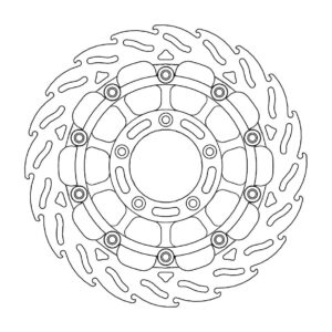 Moto-Master Racing Flame Jarrulevy eteen oikea MV Agusta: F4