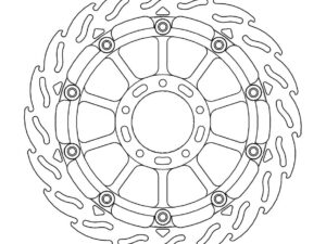 Moto-Master Racing Flame Jarrulevy eteen vasen Ducati: Diavel, Multistrada