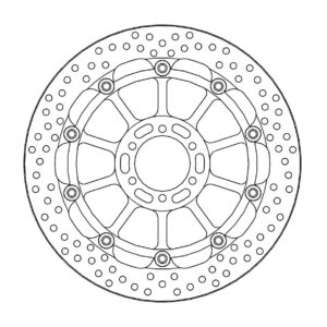 Moto-Master Racing Halo Jarrulevy eteen 5,5mm Aprilia,Benelli, Bimota, Ducati, M