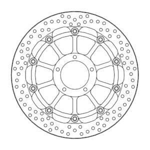 Moto-Master Racing Halo Jarrulevy eteen 5,5mm Ducati