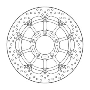 Moto-Master Racing Halo Jarrulevy eteen 5,5mm MV Agusta