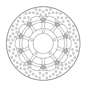 Moto-Master Racing Halo Jarrulevy eteen 5,5mm Triumph