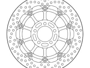 Moto-Master Racing Halo Jarrulevy eteen 5,5mm Kawasaki: ZX, ZR, ZZR, GPZ