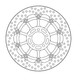 Moto-Master Racing Halo Jarrulevy eteen 5,5mm Kawasaki: ZX, ZR, ZZR, GPZ