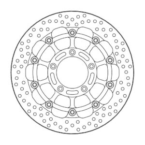 Moto-Master Racing Halo Jarrulevy eteen 5,5mm MV Agusta: F4