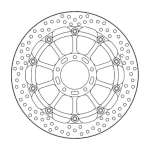 Moto-Master Racing Halo Jarrulevy eteen 5,5mm Ducati: Diavel, Multistrada
