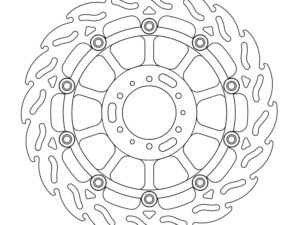 Moto-Master Flame Jarrulevy eteen oikea Honda: VFR 800, XL1000 Varadero ABS