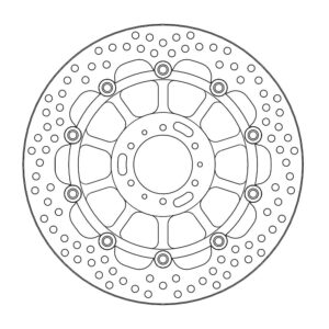 Moto-Master Halo Jarrulevy eteen Honda: VFR 800, XL1000 Varadero ABS