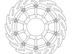 Moto-Master Flame Jarrulevy eteen vasen Honda: VFR1200F / DCT / Parking brake