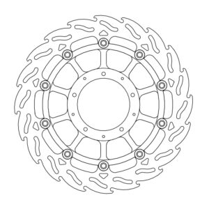 Moto-Master Flame Jarrulevy eteen oikea Honda: VFR1200F / DCT / Parking brake