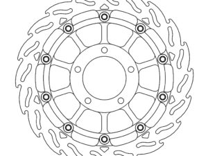 Moto-Master Racing Flame Jarrulevy eteen oikea Triumph: Speed Triple, Tiger 1050