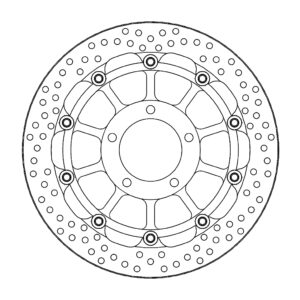 Moto-Master Racing Halo Jarrulevy eteen Triumph: Speed Triple, Tiger 1050, Tiger