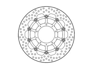 Moto-Master Halo Jarrulevy eteen Honda: VFR 800, VFR 800 X Crossrunner