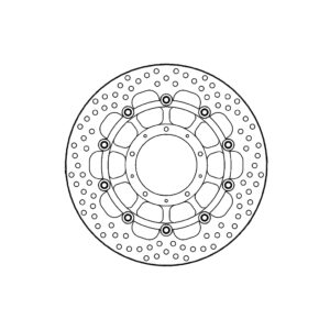 Moto-Master Halo Jarrulevy eteen Honda: VFR 800, VFR 800 X Crossrunner