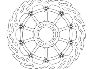 Moto-Master Flame Jarrulevy eteen vasen Aprilia: RSV4 RF/RR, Tuono V4 2017-->