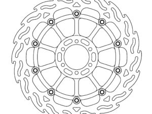 Moto-Master Flame Jarrulevy eteen oikea Aprilia: RSV4 RF/RR, Tuono V4 2017-->