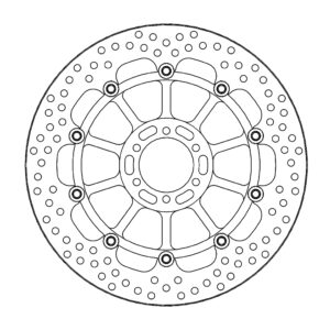Moto-Master Halo Jarrulevy eteen Aprilia: RSV4 RF/RR, Tuono V4 2017-->