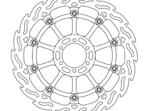 Moto-Master Racing Flame Jarrulevy eteen vasen Aprilia: RSV4 RF/RR, Tuono V4 201