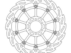 Moto-Master RacingFlame Jarrulevy eteen oikea Aprilia: RSV4 RF/RR, Tuono V4 2017