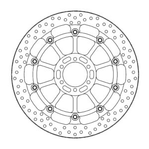 Moto-Master Racing Halo Jarrulevy eteen Aprilia: RSV4 RF/RR, Tuono V4 2017-->