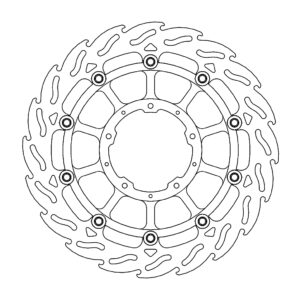 Moto-Master Flame Jarrulevy eteen vasen Honda: CBR1000RR Fireblade, SP 2017-->