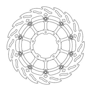 Moto-Master Flame Jarrulevy eteen oikea Honda: CBR1000RR Fireblade, SP 2017-->